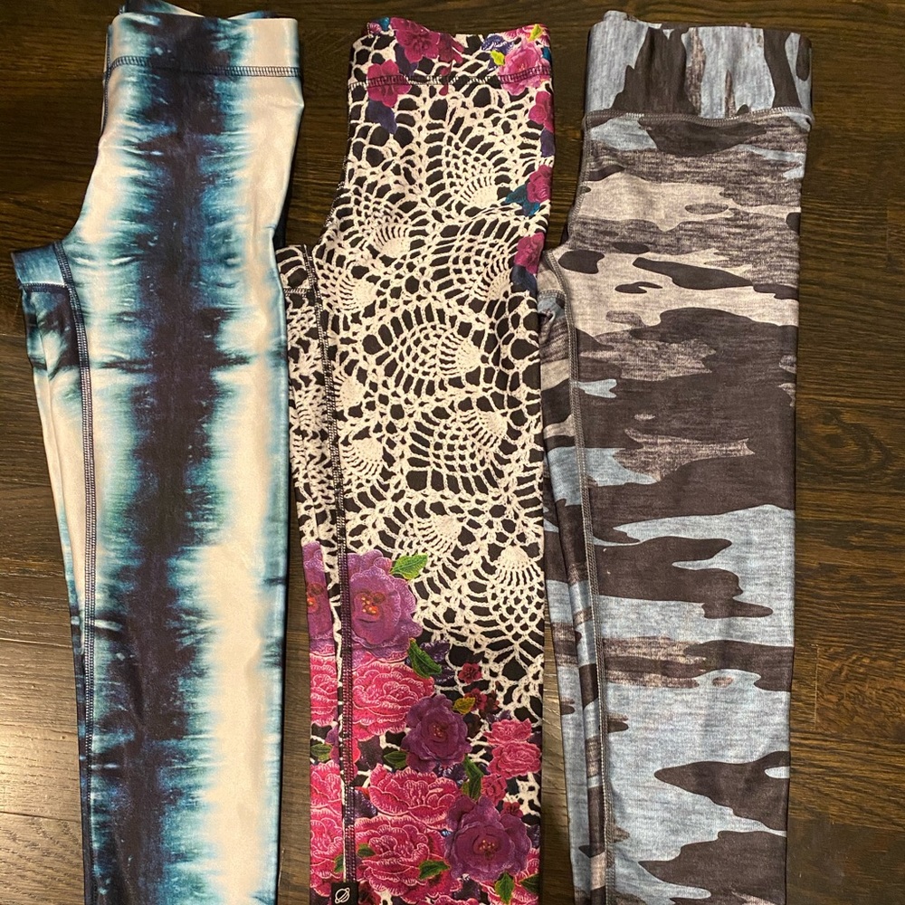 3 pairs of Terez leggings